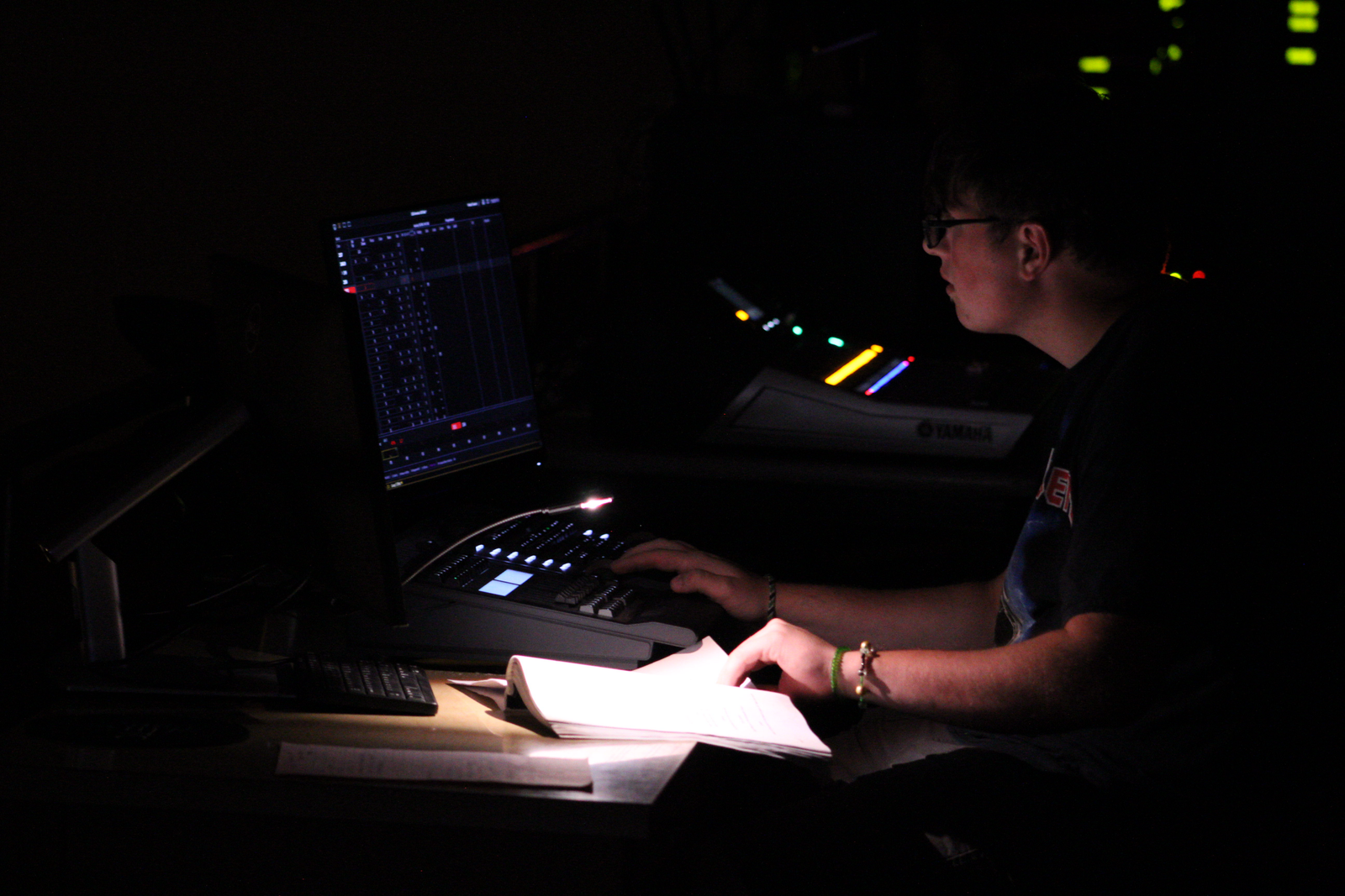 Production photography from American Tall Tales at RCHS Auditorium